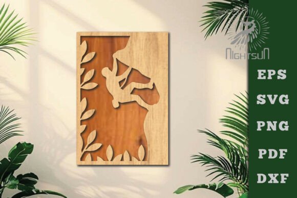Climb Lasercut Wall Decor SVG 5: Your Next Design Asset