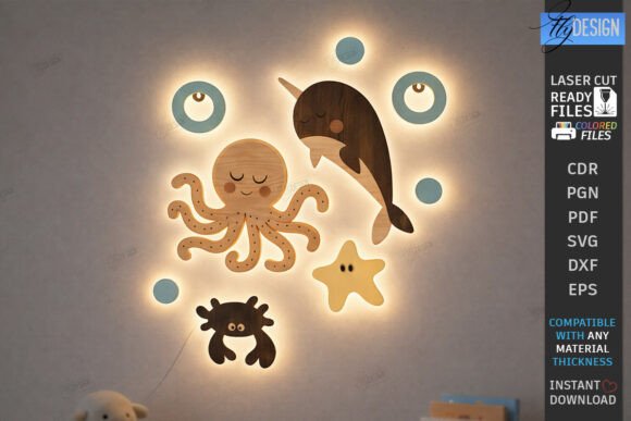 Enchanting Nursery Decor with 3D Layered Laser Cut Art